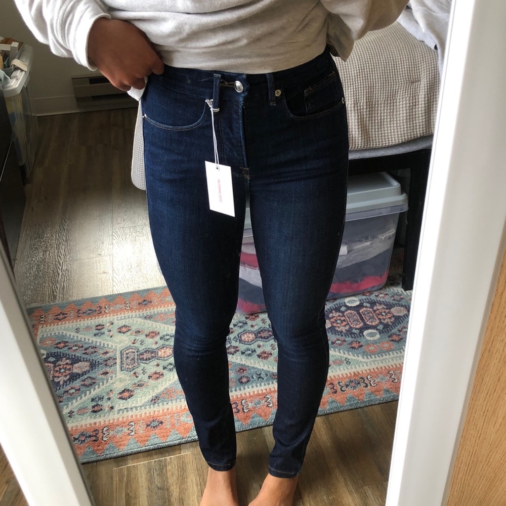 Good American Good Legs High Waist Ankle Skinny